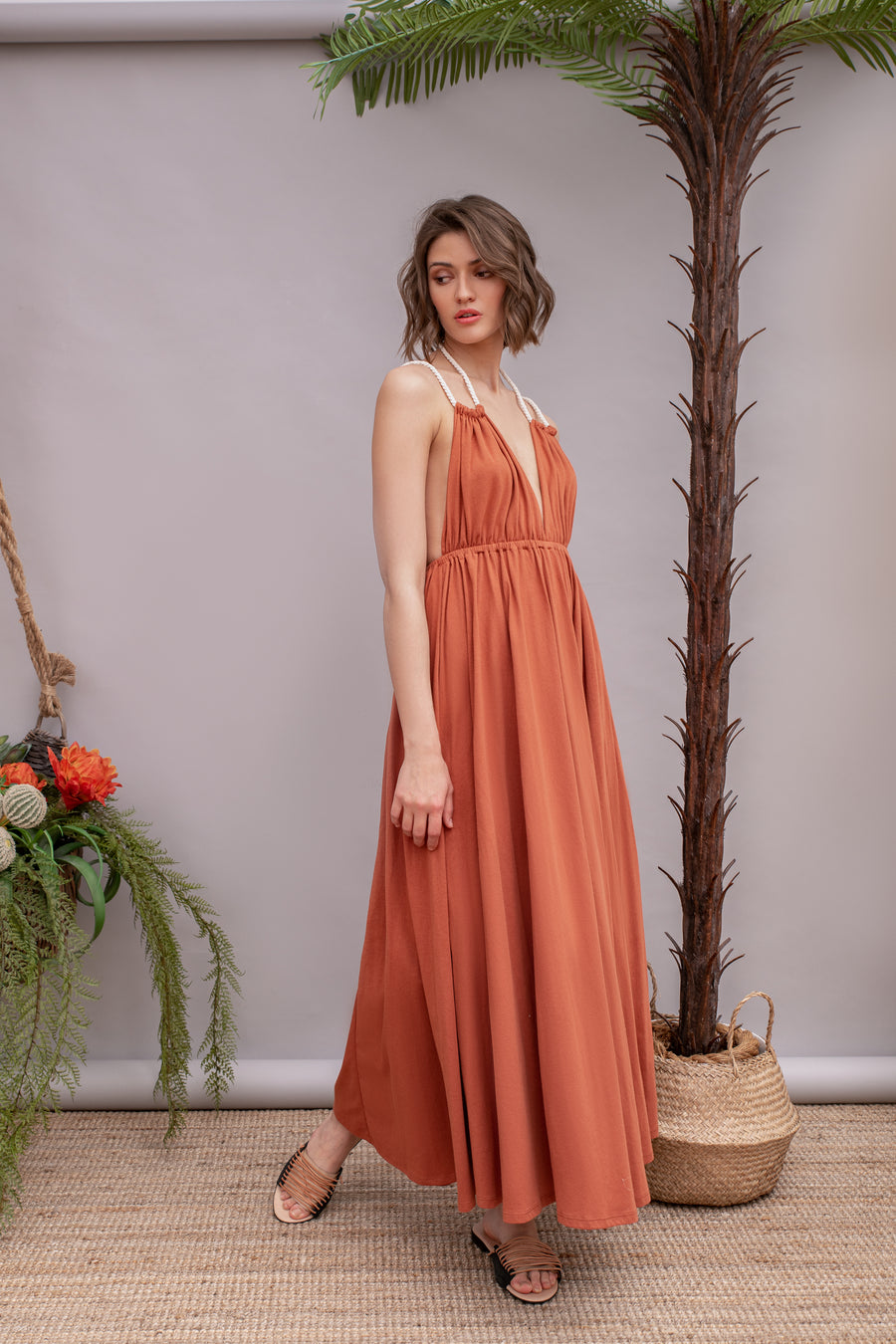 Daiquiri Terracotta Dress – Popella